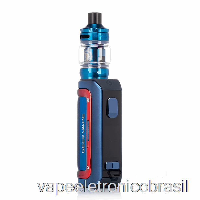 Vape Recarregável Geek Vape M100 Aegis Mini 2 Starter Kit Azul Vermelho